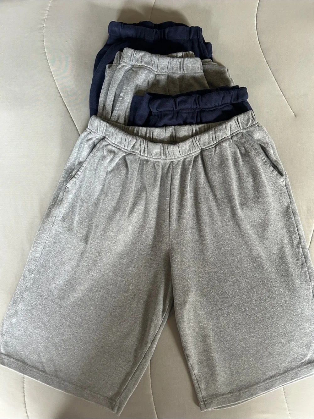 Woman Within  women’s athletic Gray and Navy shorts